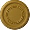 Ekena Millwork Federal Roped Small Ceiling Medallion (Fits Canopies up to 6"), 12 5/8"OD x 1 1/8"P, Pharaohs Gold CM12FEPGS - alternate 1